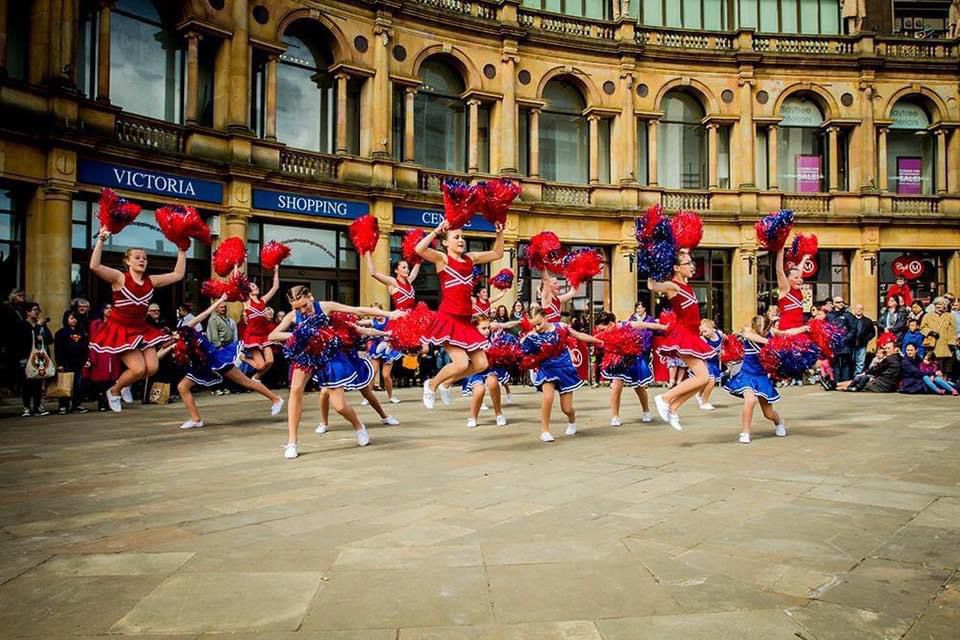 Katrina Hughes Dance School performance in Harrogate town centre